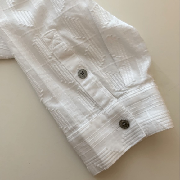 J. Jill White Textured Button Front Blouse - 3X - Picture 8 of 8